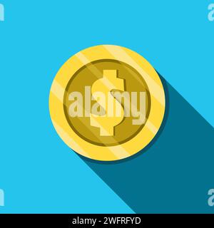 Vektor-Dollargeld-Illustration isoliert, Investment Business Finance Symbol Stock Vektor