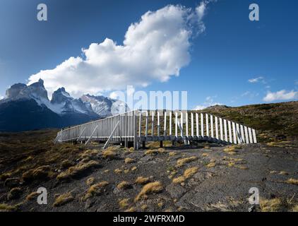 paisajes y miradores de torres del paine Stockfoto