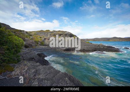 paisajes y miradores de torres del paine Stockfoto