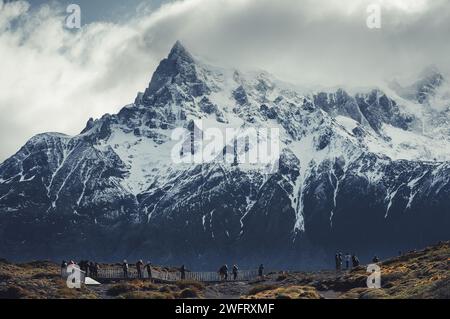 paisajes y miradores de torres del paine Stockfoto