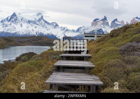 paisajes y miradores de torres del paine Stockfoto