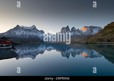 paisajes y miradores de torres del paine Stockfoto