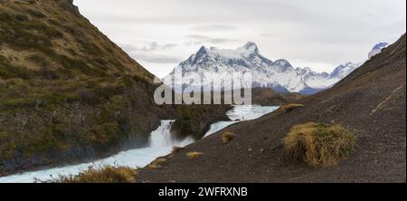 paisajes y miradores de torres del paine Stockfoto