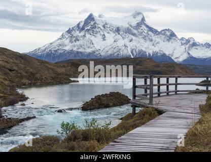 paisajes y miradores de torres del paine Stockfoto