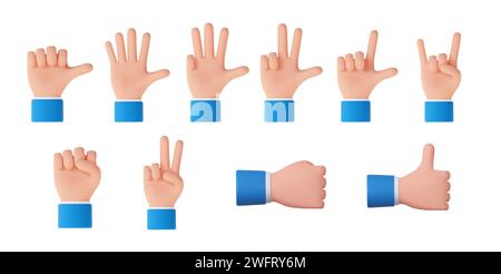 3D-Handset. Stock Vektor