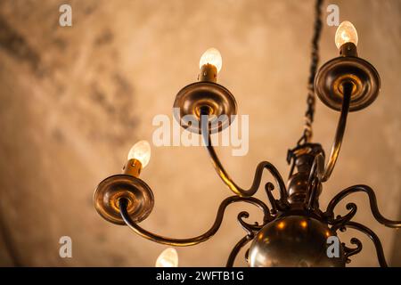 Alte Deckenlampe Stockfoto