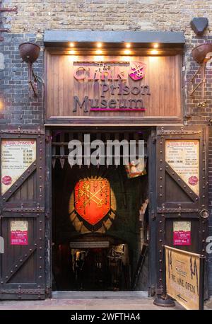 Das Clink Prison Museum, eine Touristenattraktion in London, England, Großbritannien. Londoner Sehenswürdigkeiten Stockfoto