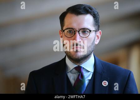 Edinburgh Scotland, UK 01 Februar 2024 Paul Sweeney MSP im schottischen Parlament. Credit sst/alamy Live News Stockfoto