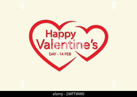 Happy Valentinstag Stock Vektor