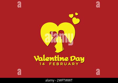 Happy Valentinstag Stock Vektor