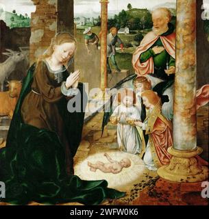 Kunsthistorisches Museum – Joos van Cleve – die Geburt Christi Stockfoto