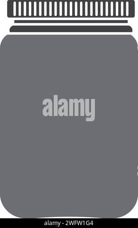 Glasglas Icon Vektor Illustration Logo Design Stock Vektor