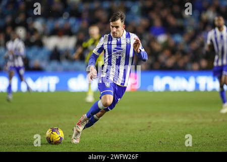 Sheffield, Großbritannien. Januar 31, 2024. Sheffield Wednesday Verteidiger Pol Valentin (14) während des Sheffield Wednesday FC gegen Watford FC SKY Bet EFL Championship Matches im Hillsborough Stadium, Sheffield, England, Großbritannien am 31. Januar 2024 Credit: Every Second Media/Alamy Live News Stockfoto