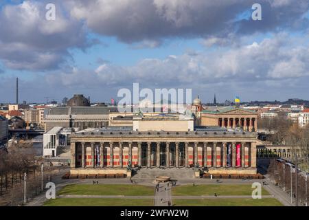 Das Alte Museum am Lustgarten auf der Museumsinsel in Berlin-Mitte. *** Das Alte Museum am Lustgarten auf der Museumsinsel in Berlin Mitte Stockfoto