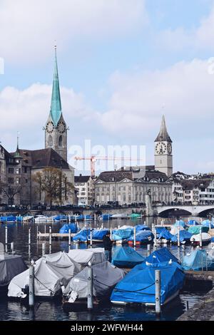 Hafen zürich in der schweiz am 19. november 2019 Stockfoto