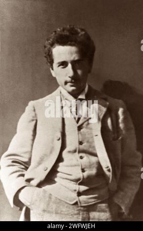 Der theoretische Physiker Albert Einstein (1879-1955) 1898. Stockfoto