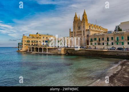 St. Julians Bay, Malta Stockfoto