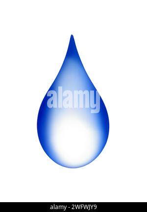 Die perfekte Form eines Wassertropfens Stockfoto