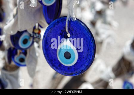 Nazar Boncuk (Nazar Boncuğu) Anhänger in Kapadokya, Türkiye Stockfoto