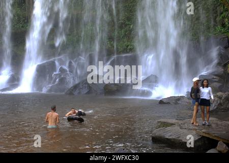 Phnom Kulen Wasserfall, Phnom Kulen Nationalpark, Kambodscha. Stockfoto