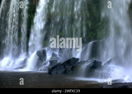 Phnom Kulen Wasserfall, Phnom Kulen Nationalpark, Kambodscha. Stockfoto