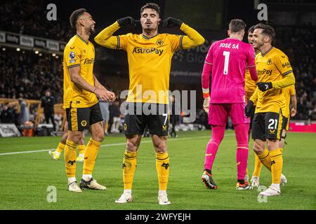 Wolverhampton, Großbritannien. Februar 2024. Wolverhampton, England, 1. Februar 2024: XXXXX während des Premier League-Fußballspiels zwischen Wolverhampton Wanderers und Manchester United im Molineux Stadium in Wolverhampton, England (Richard Callis/SPP) Credit: SPP Sport Press Photo. /Alamy Live News Stockfoto