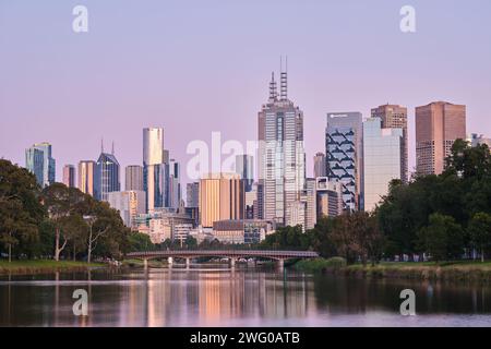 Melbourne Dawn Stockfoto