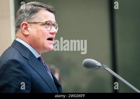 1041. Sitzung des Bundesrates Boris Rhein CDU Ministerpraesident von Hessen bei seiner Rede im Plenarsaal bei der 1041. Bundesratssitzung, Berlin, 02.02.2024 Berlin Deutschland *** 1041 Sitzung des Bundesrats Boris Rhein CDU-Ministerpräsidenten Hessen während seiner Rede im Plenarsaal der Bundesratssitzung 1041, Berlin, 02 02 2024 Berlin Berlin Deutschland Stockfoto