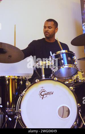 Daniel Smithson, Gary Crosby Sextet, National Jazz Archive, Loughton, Essex, Oktober 2023. Stockfoto