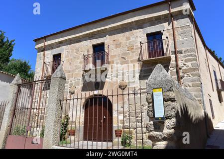 Ledesma, Casa de las Almenas (15. Jahrhundert). Provinz Salamanca, Castilla y Leon, Spanien. Stockfoto