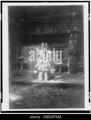 Maskierte Tänzerin, Cowichan, 1913. Stockfoto