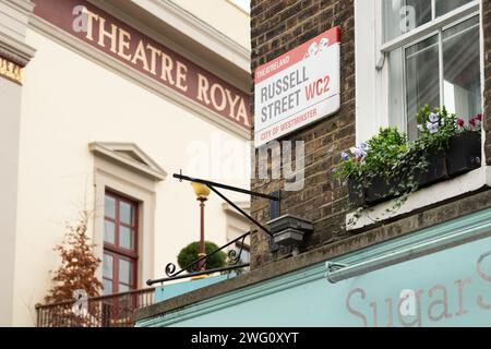 russell Street Theatre Royal drury Lane Covent Garden, London, England Stockfoto