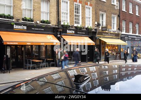 Wellington Street ist eine Straße in Covent Garden, Westminster, London Stockfoto