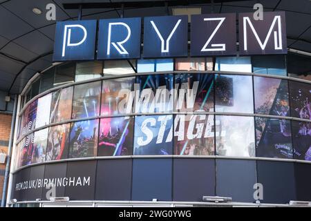 Broad Street, Birmingham 2. Februar 2024 - der Nachtclub PRYZM an der Broad Street in Birmingham wurde als Teil der Rekom UK Group geschlossen. Die Heidi's Bier Bar in Birmingham wurde vor der Schließung gerettet, da sie die Verkaufsprognosen weiterhin übertroffen hat. Quelle: Stop Press Media/Alamy Live News Stockfoto