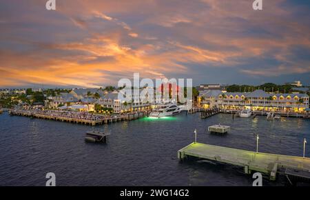 Abendliche Atmosphäre im Hafen Key West Florida USA Stockfoto