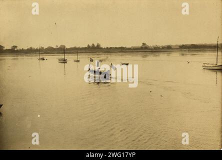 Weiterführung zur Friedenskonferenz mit Dampfstart, 1905. Stockfoto