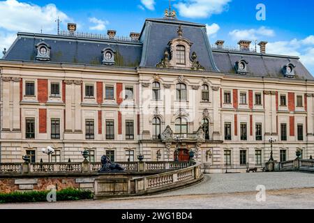 Pless Burg, eine klassizistische Palast in der Stadt Pszczyna in Süd-West-Polen. Stockfoto