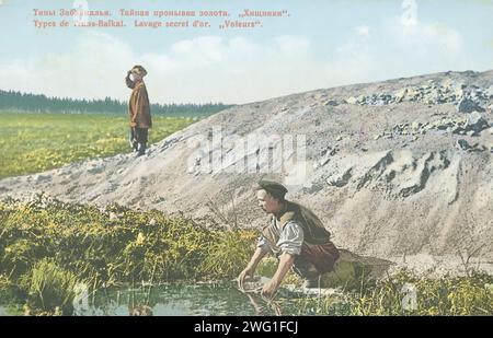 Geheimes Goldwaschen. "Raubtiere", 1904-1917. Nationalbibliothek von Russland Stockfoto