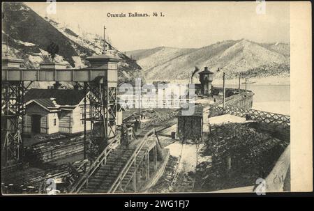 Station "Baikal", 1904. Nationalbibliothek von Russland Stockfoto