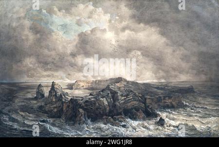 Die Insel St. Paul im Indischen Ozean, undatiert. (C1850 s) Stockfoto