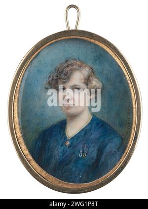 IDA Matton, 1923; ovale Miniatur. Stockfoto