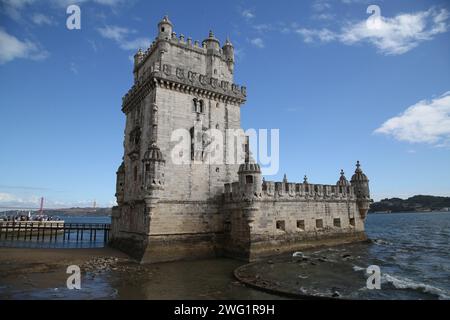 Turm von Belém, Lissabon, Portugal. Stockfoto