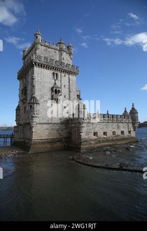 Turm von Belém, Lissabon, Portugal. Stockfoto