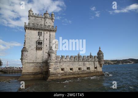 Turm von Belém, Lissabon, Portugal. Stockfoto