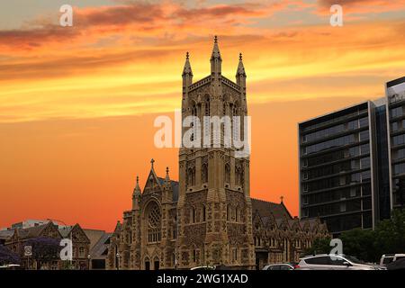 St. Francis Xavier's Cathedral im gotischen Revival-Stil, Adelaide, South Australia Stockfoto