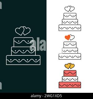 „Design Mit Kuchen-Vektor-Symbolen“ Stock Vektor