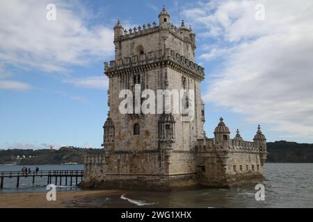 Turm von Belém, Lissabon, Portugal. Stockfoto