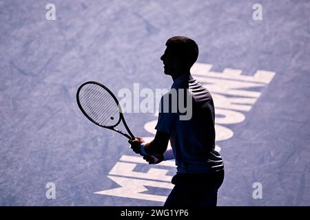 Novak Djokovic während des Australian Open AO 2024 Grand Slam Tennis Turniers am 26. Januar 2024 im Melbourne Park in Australien. Foto Victor Joly / DPPI Stockfoto