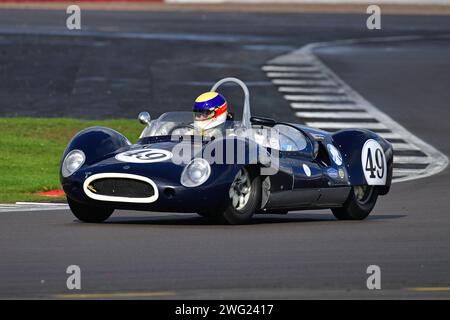 Robi Bernberg, Paul Ugo, Cooper Monaco T49, MRL RAC Woodcote Trophy & Stirling Moss Trophy für Pre-’56 & Pre-’61 Sports Cars, ein einstündiges Rennen Stockfoto