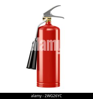 ?Kohlendioxid-Feuerlöscher mit Düse isoliert auf weißem Hintergrund. Tragbare Feuerlöschanlagen der Feuerwehr Professionell an Stock Vektor